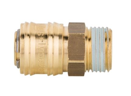 Druckluft-Kupplungen, NW 7,2, Außengewinde mit Teflon-Gewindedichtung