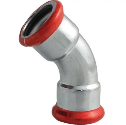 C-Stahl Pressfitting M Kontur 28 mm, Bogen 45 i/i